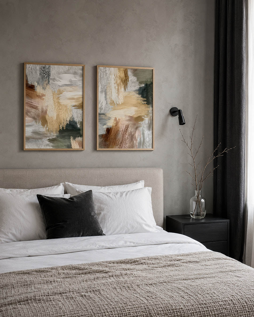 Kleurige streken Posterset