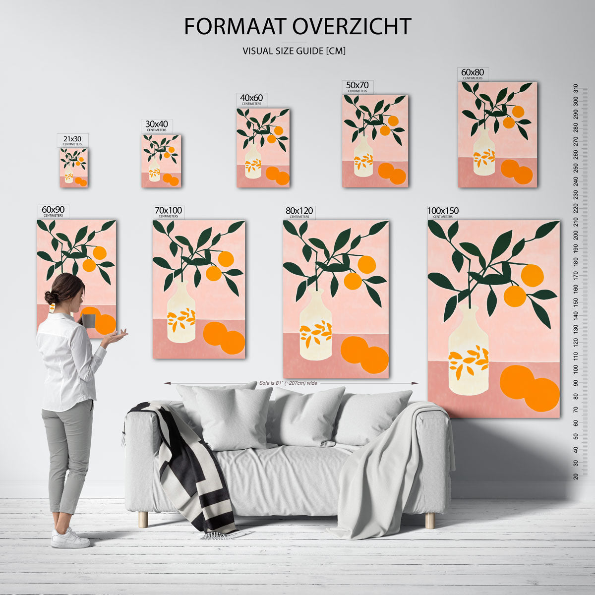 Tak met sinaasappels Poster