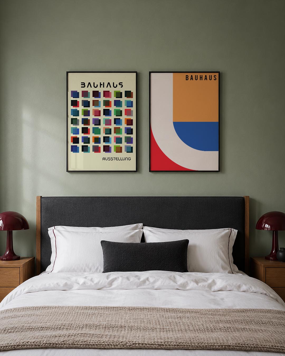 Kleurige vierkanten Posterset