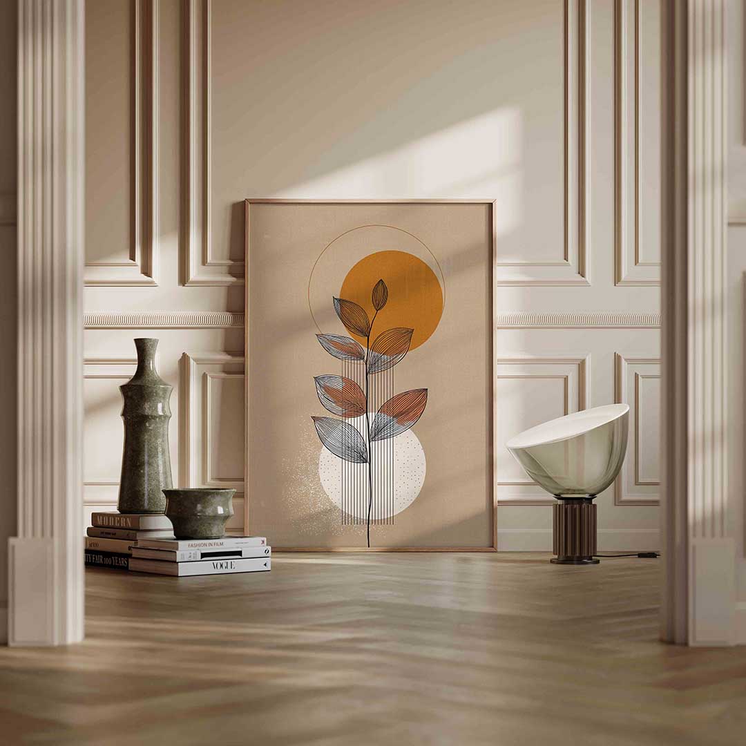 Abstracte bladeren Poster