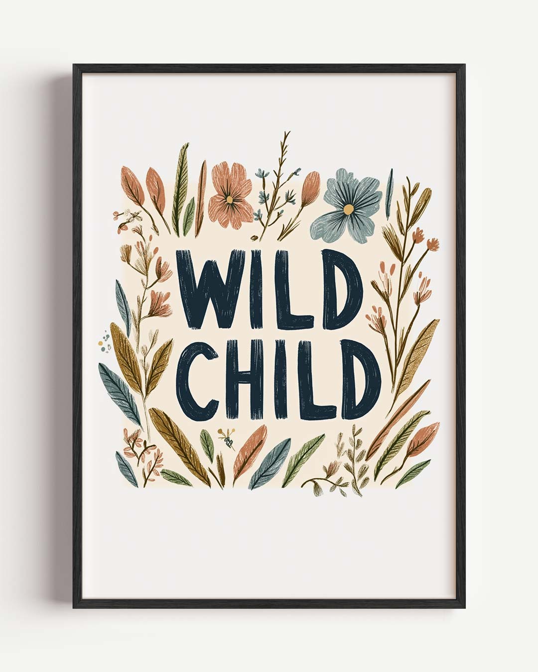 Wild Child Bloemenposter-WallArtistic