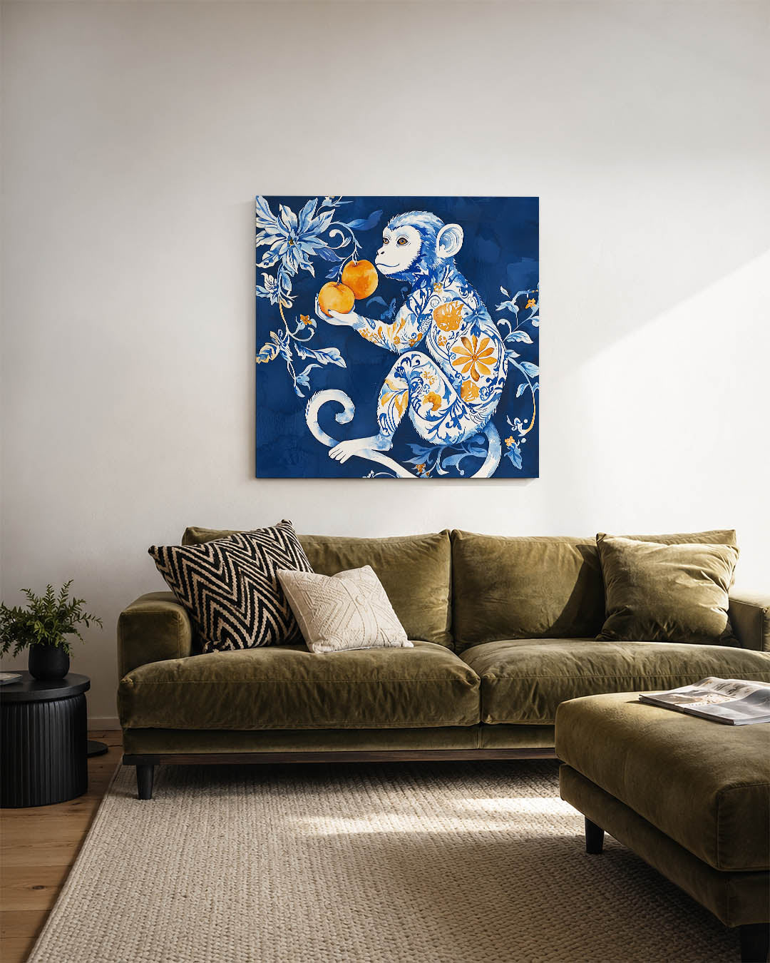 Fantasierijke aap Kunstwerk