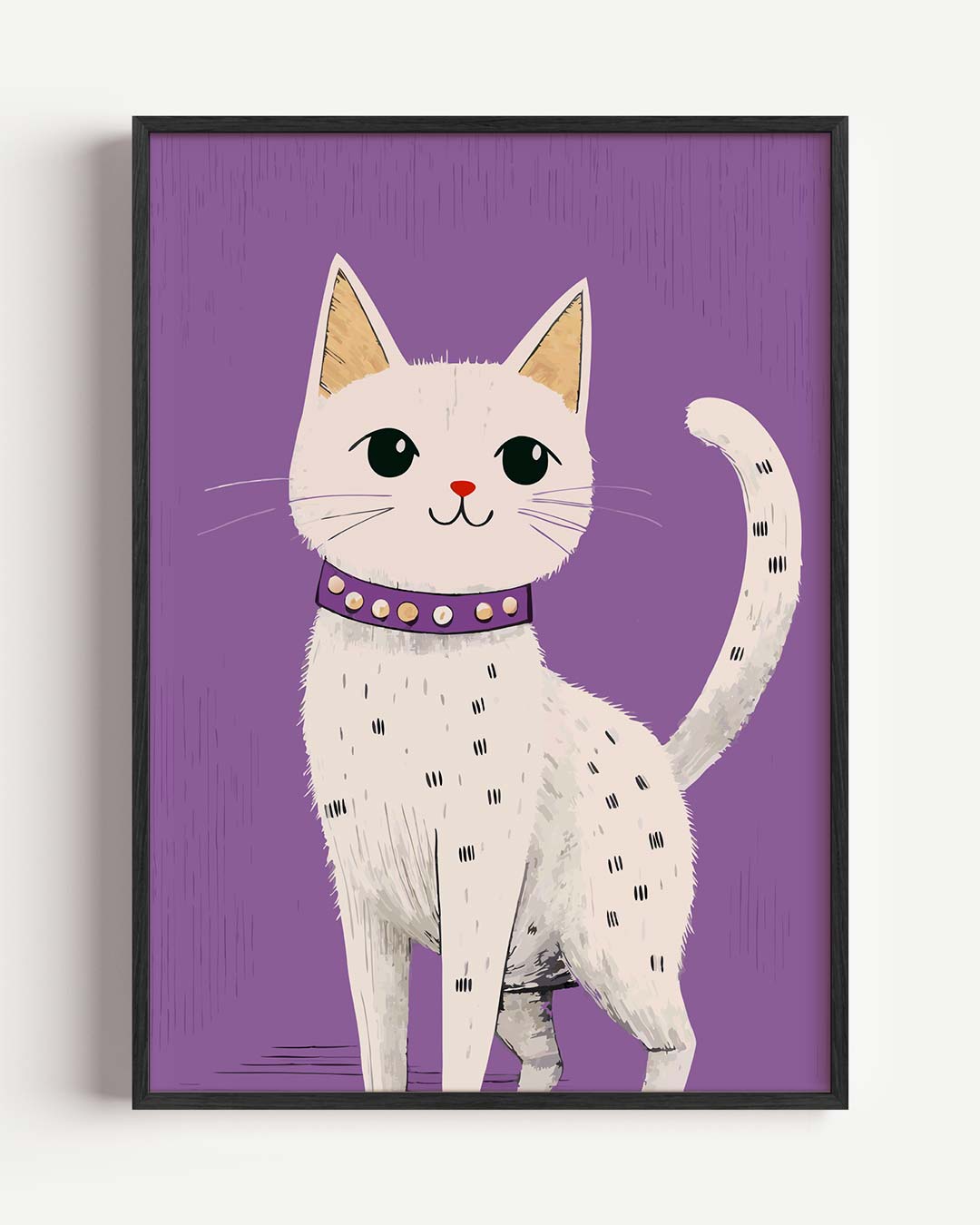 Lieve Kat Poster voor Dierenliefhebbers Poster-WallArtistic