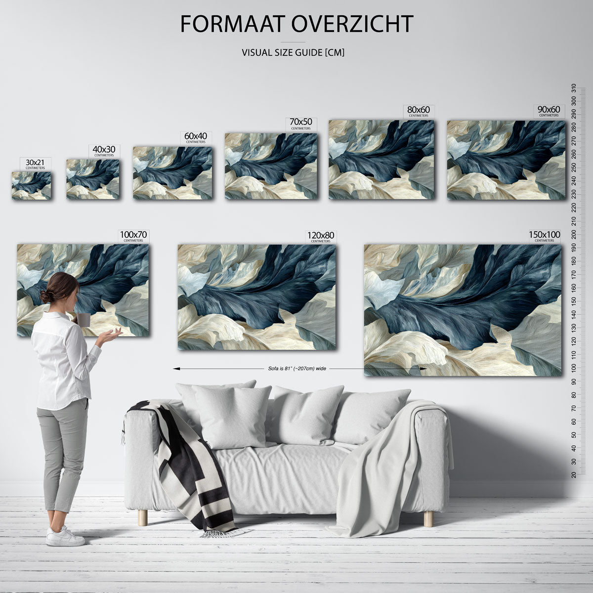 Golvende bladeren Poster