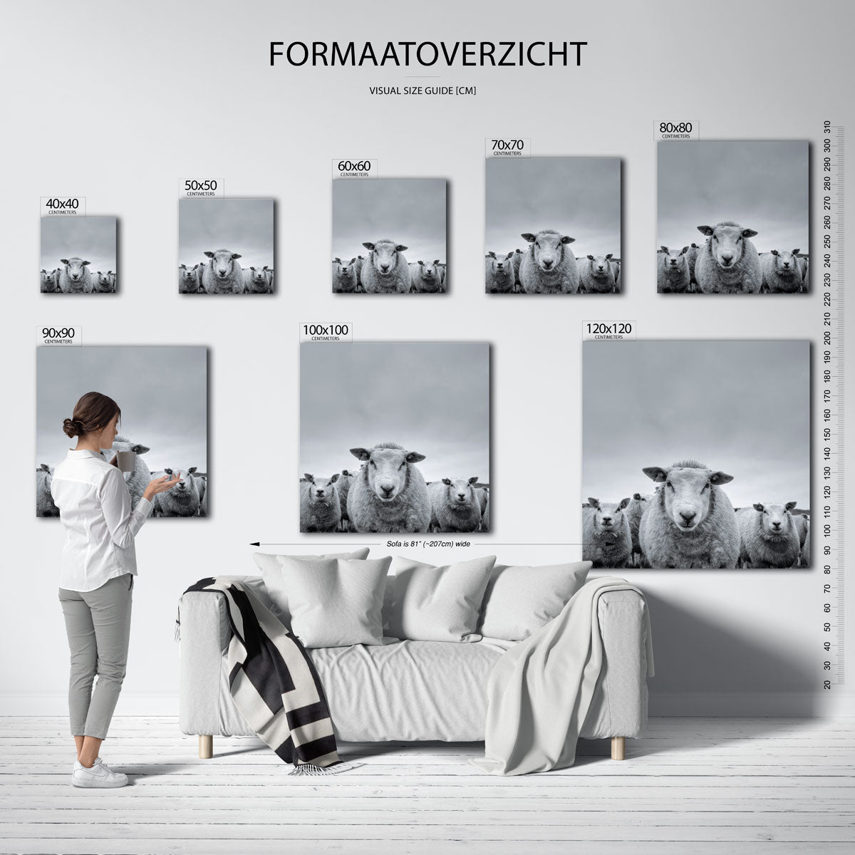 Schapenportret Poster