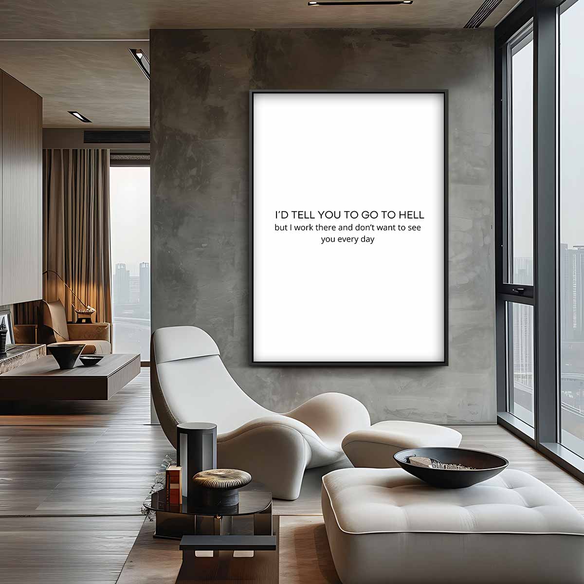 Humoristische Wandtekst Kunstwerk-canvas-dibond-plexiglas-wanddecoratie-WallArtistic