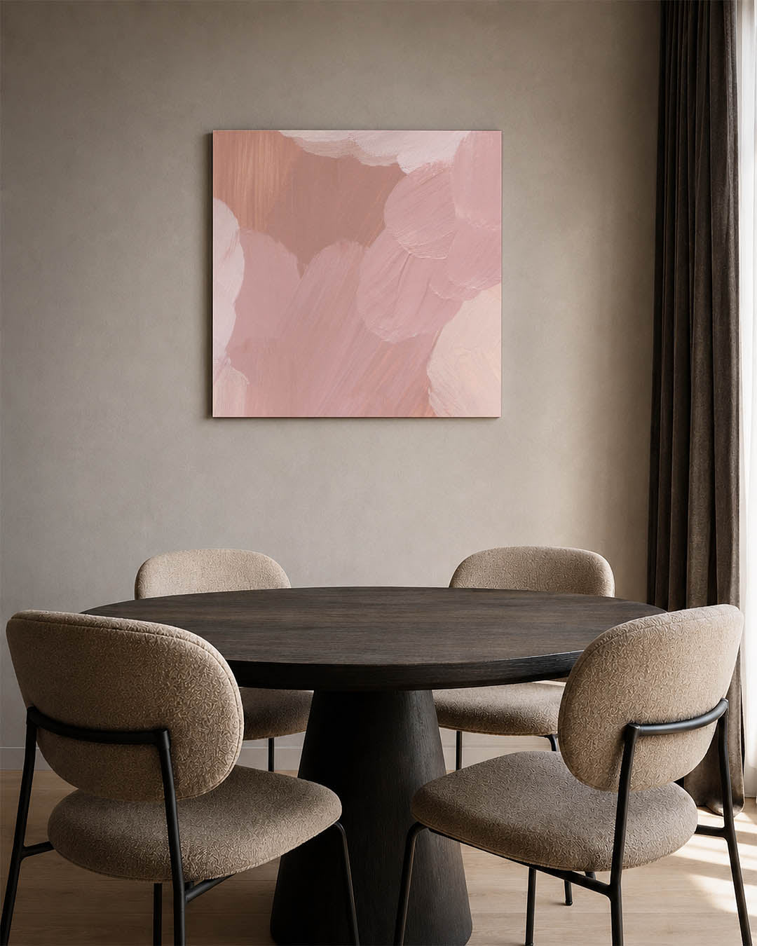 Zachte kleurencompositie Kunstwerk