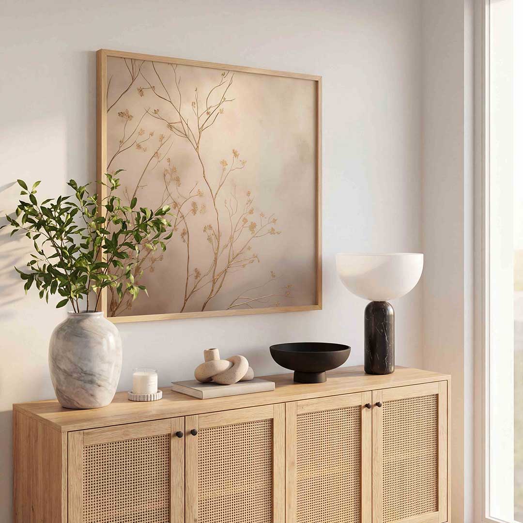 Takjes en bloemen Poster