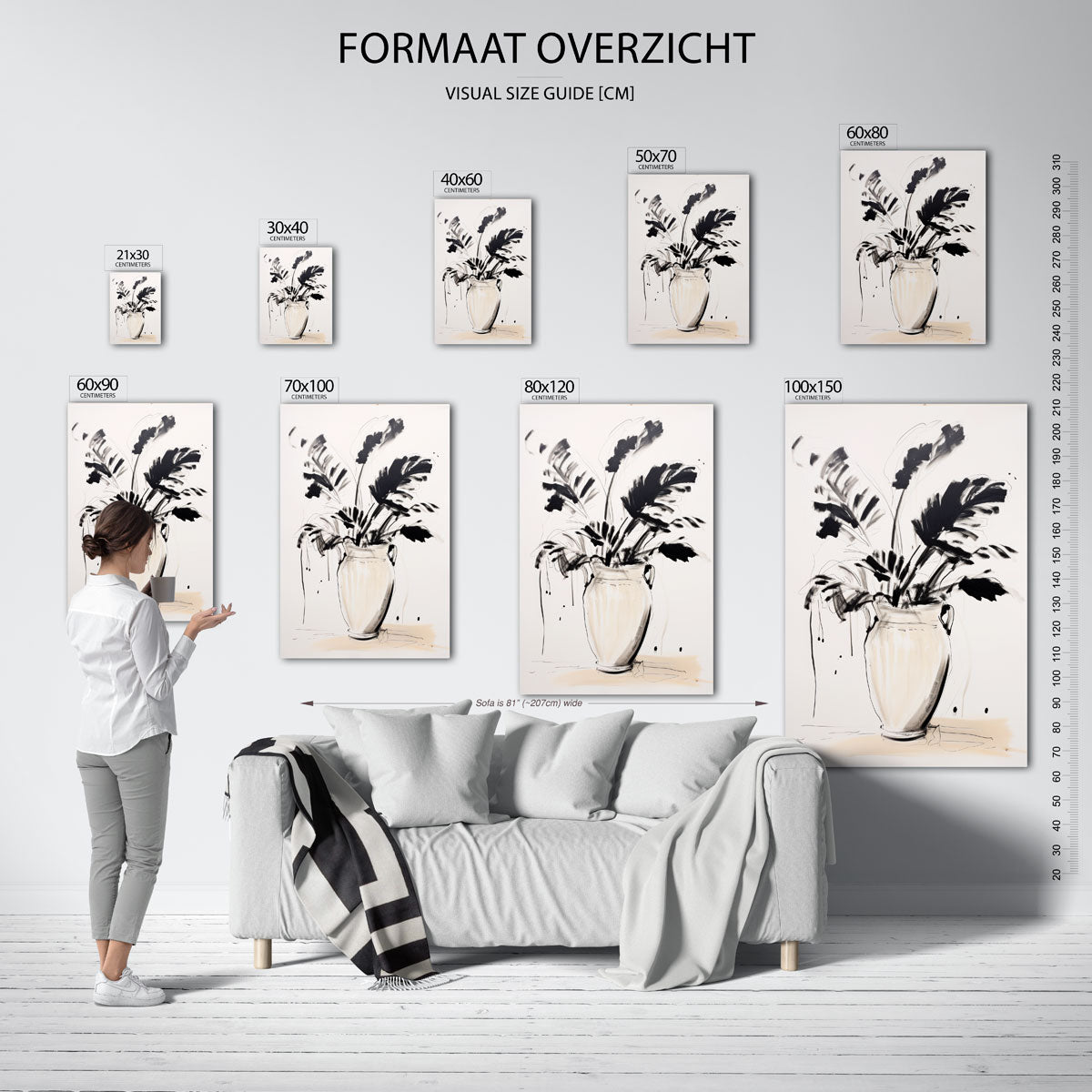 Plant in vaas Poster