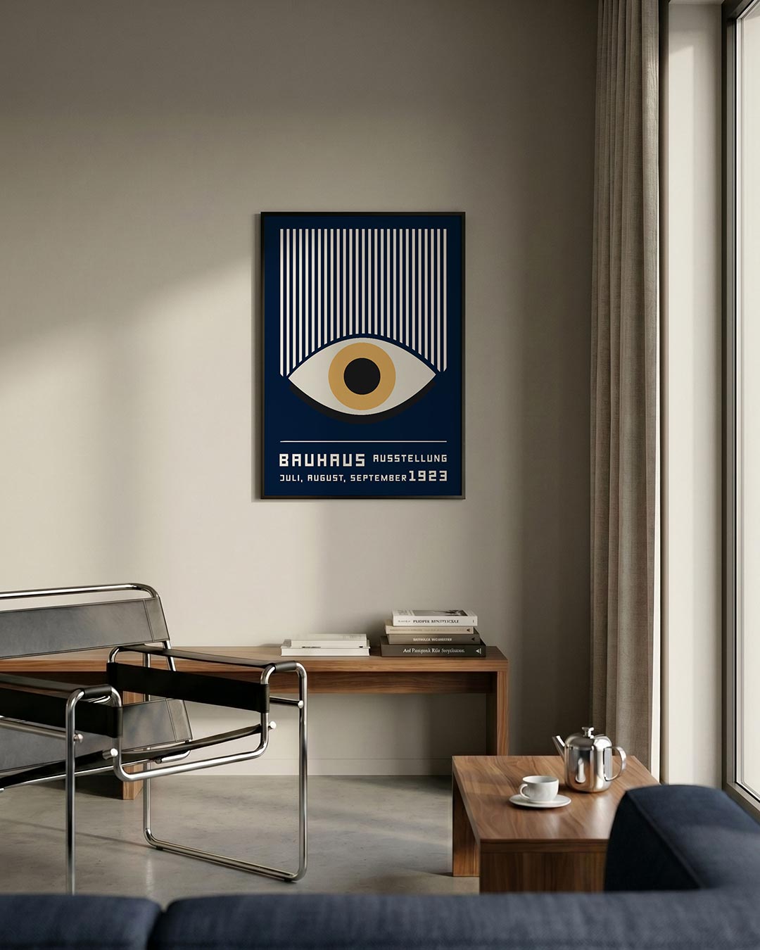 Lijnen en oog Poster