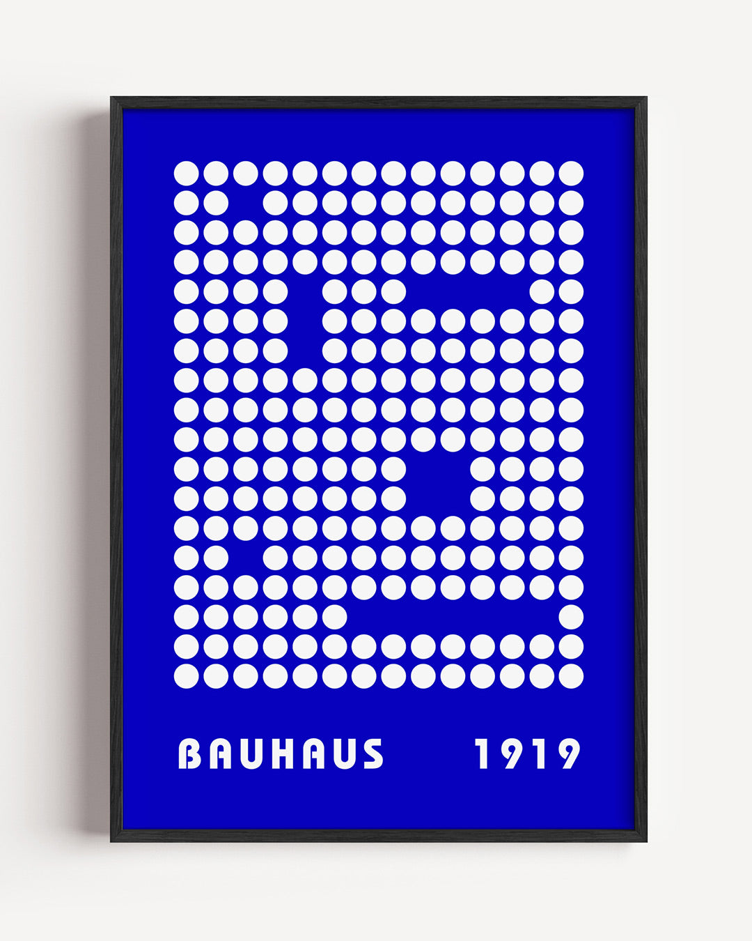 Cirkelpatroon blauw Poster