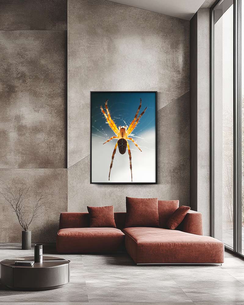 Betoverende spinnenwebkunst Poster-WallArtistic