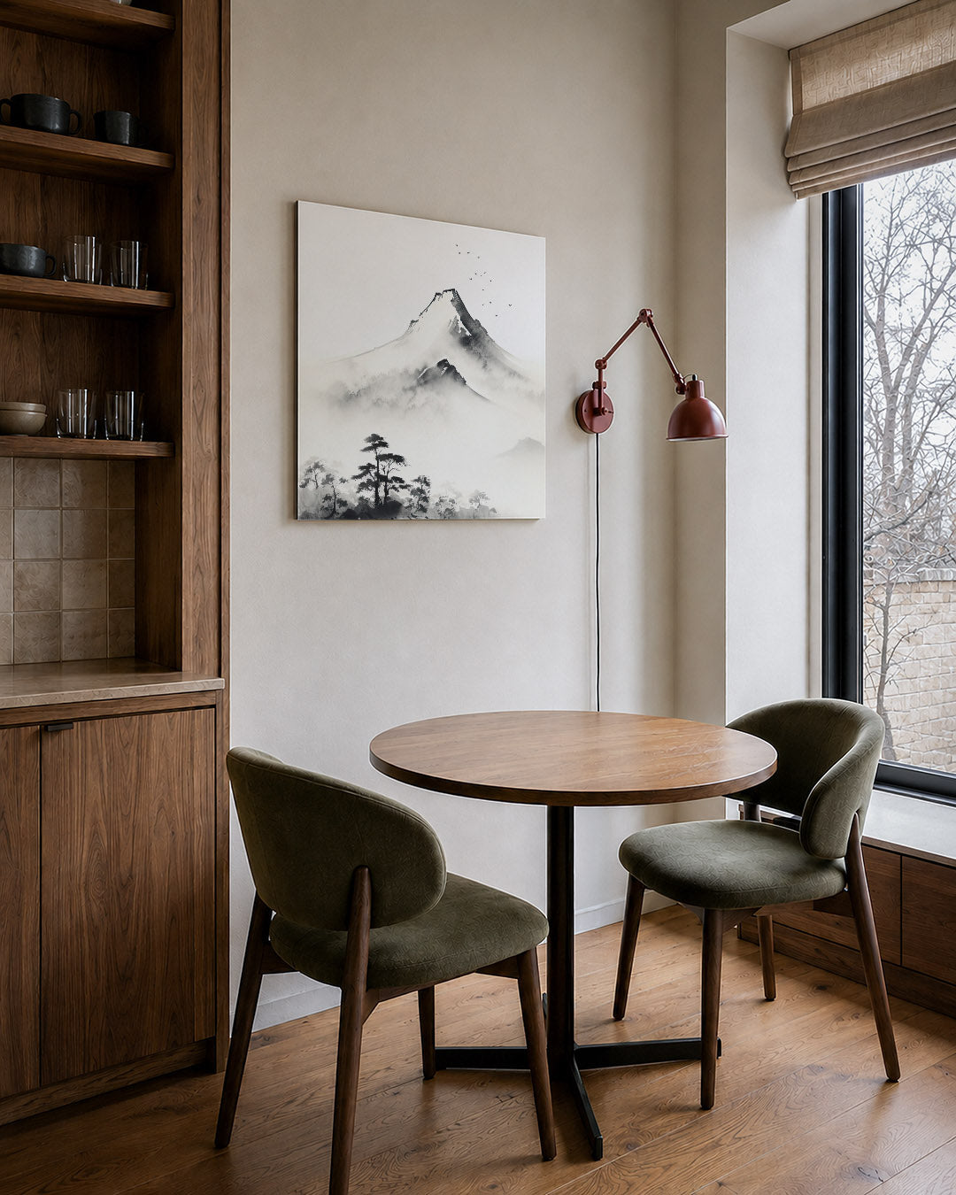 Serene berglandschap Kunstwerk