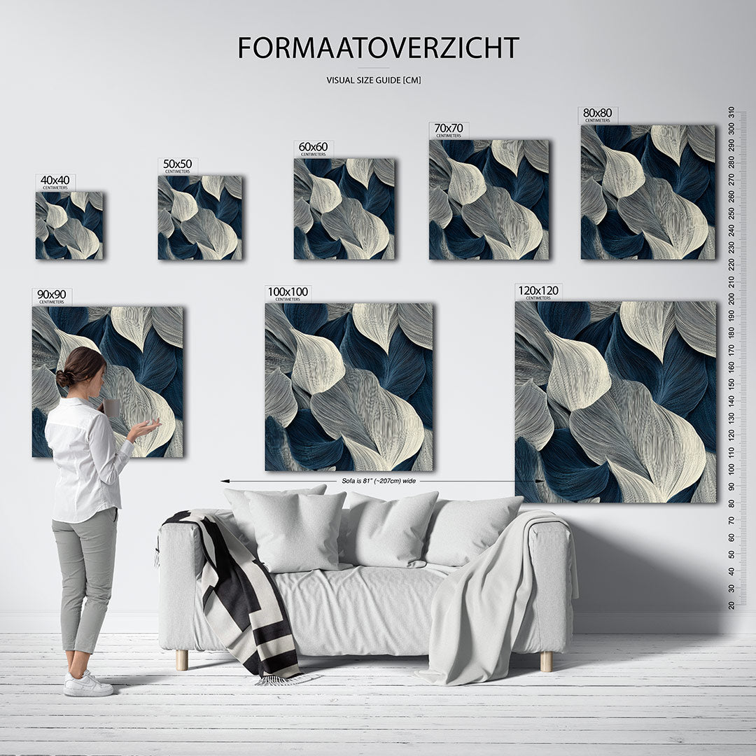 Organische lijnpatronen Kunstwerk