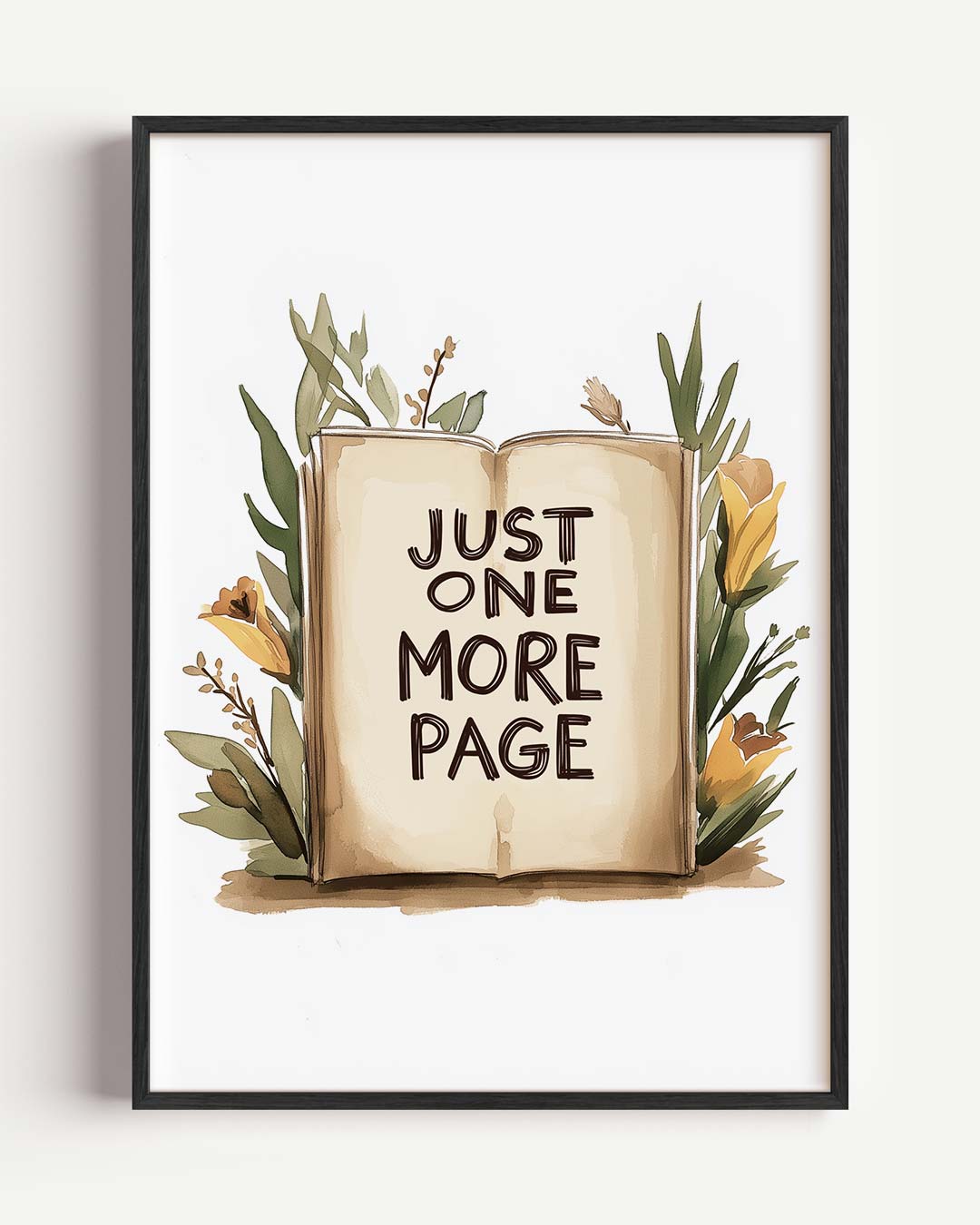 Just One More Page Poster-WallArtistic