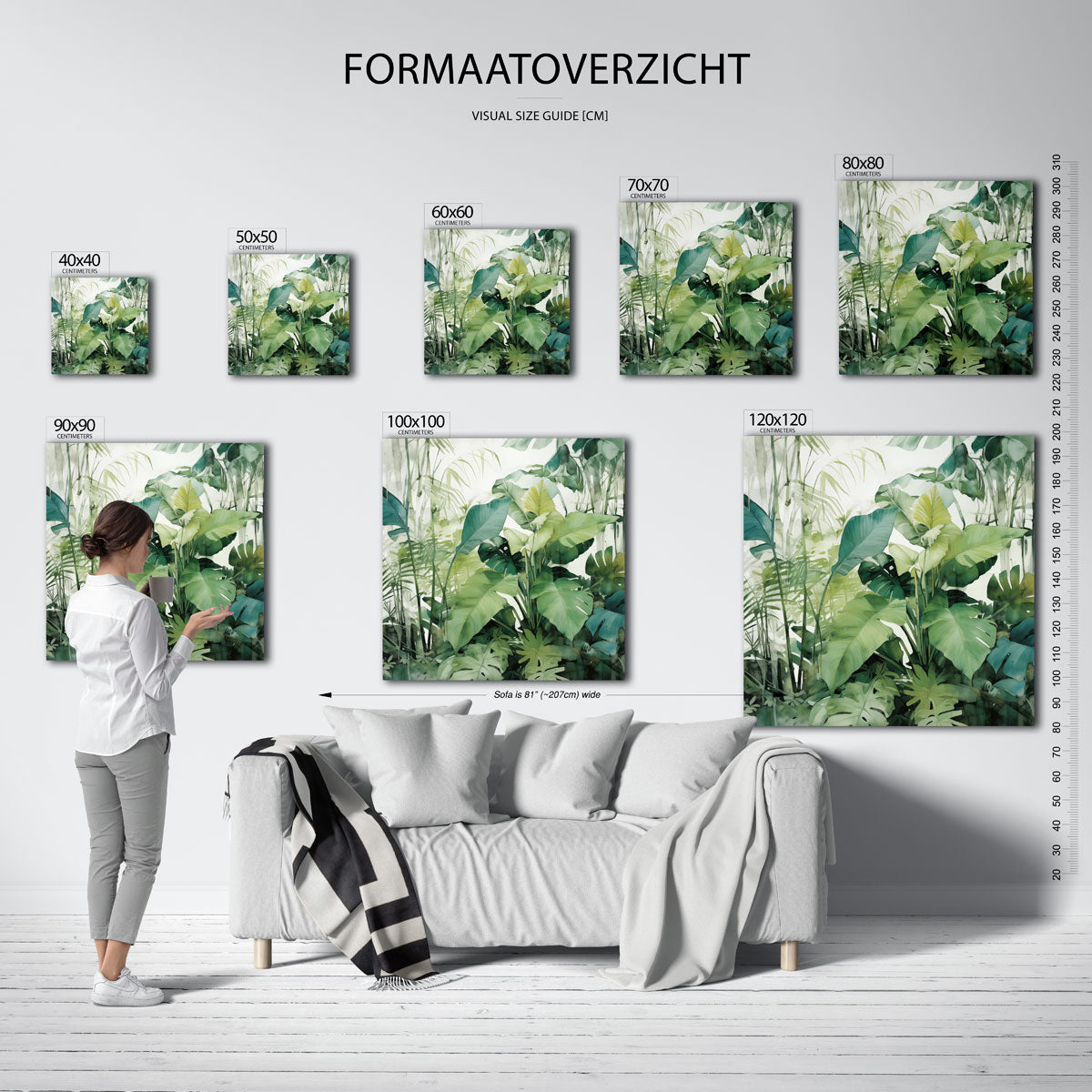 Tropische bladeren Poster