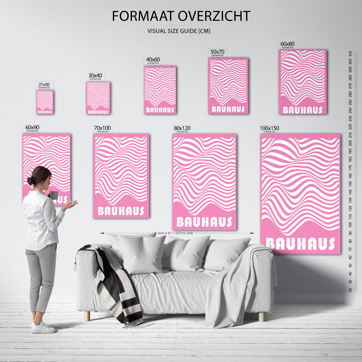 Golvend lijnenspel Poster