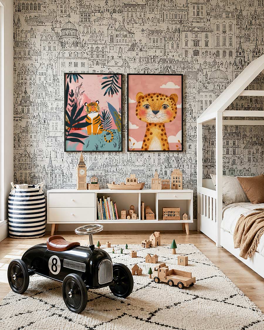 Tropische tijger Posterset