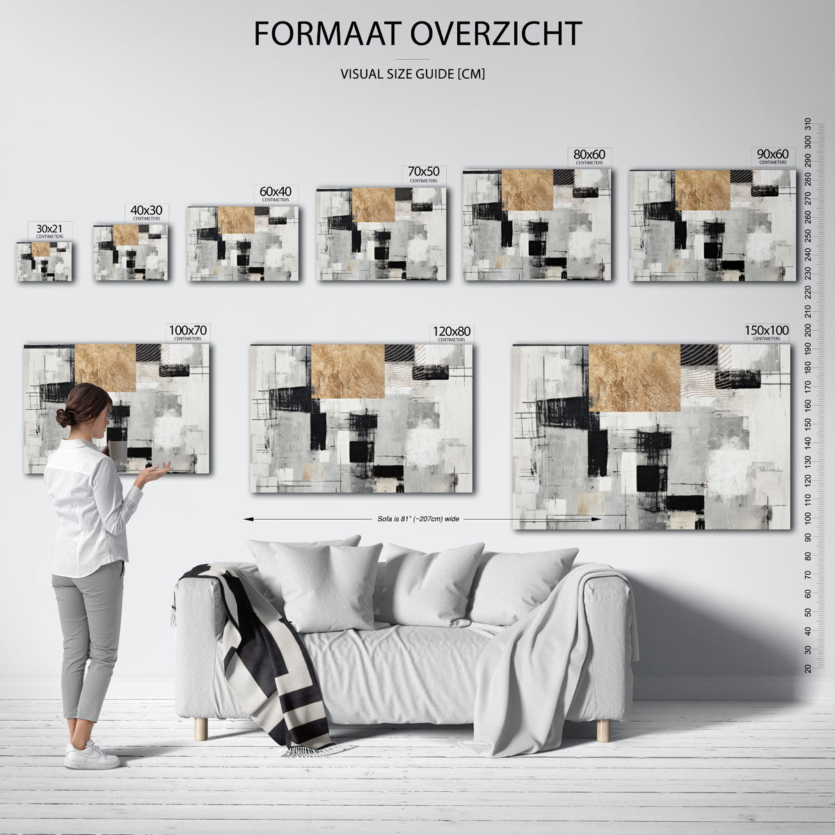 Abstracte vormen Poster