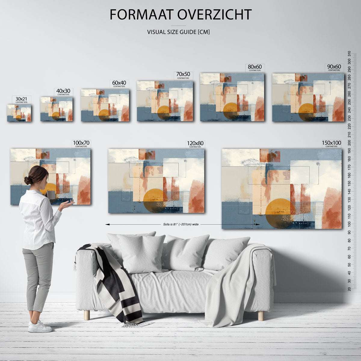 Abstracte vormen Poster
