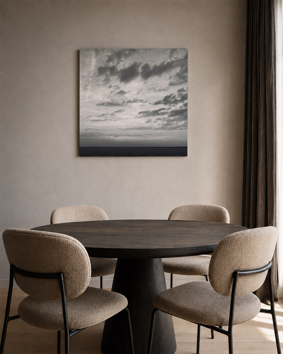Landschap met wolken Kunstwerk