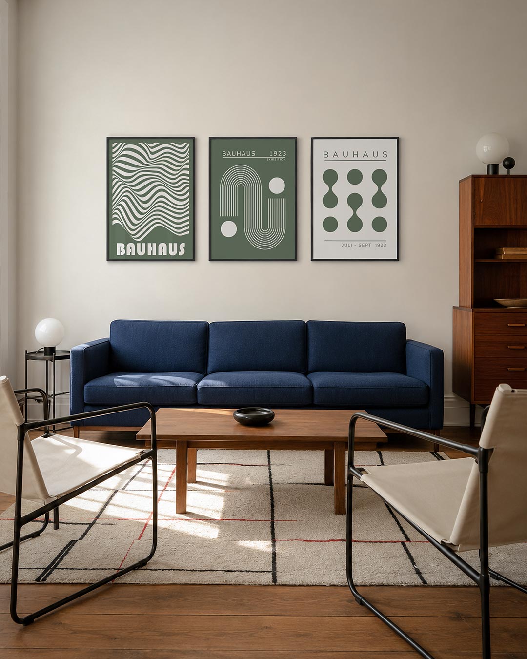 Golvend lijnenspel Posterset