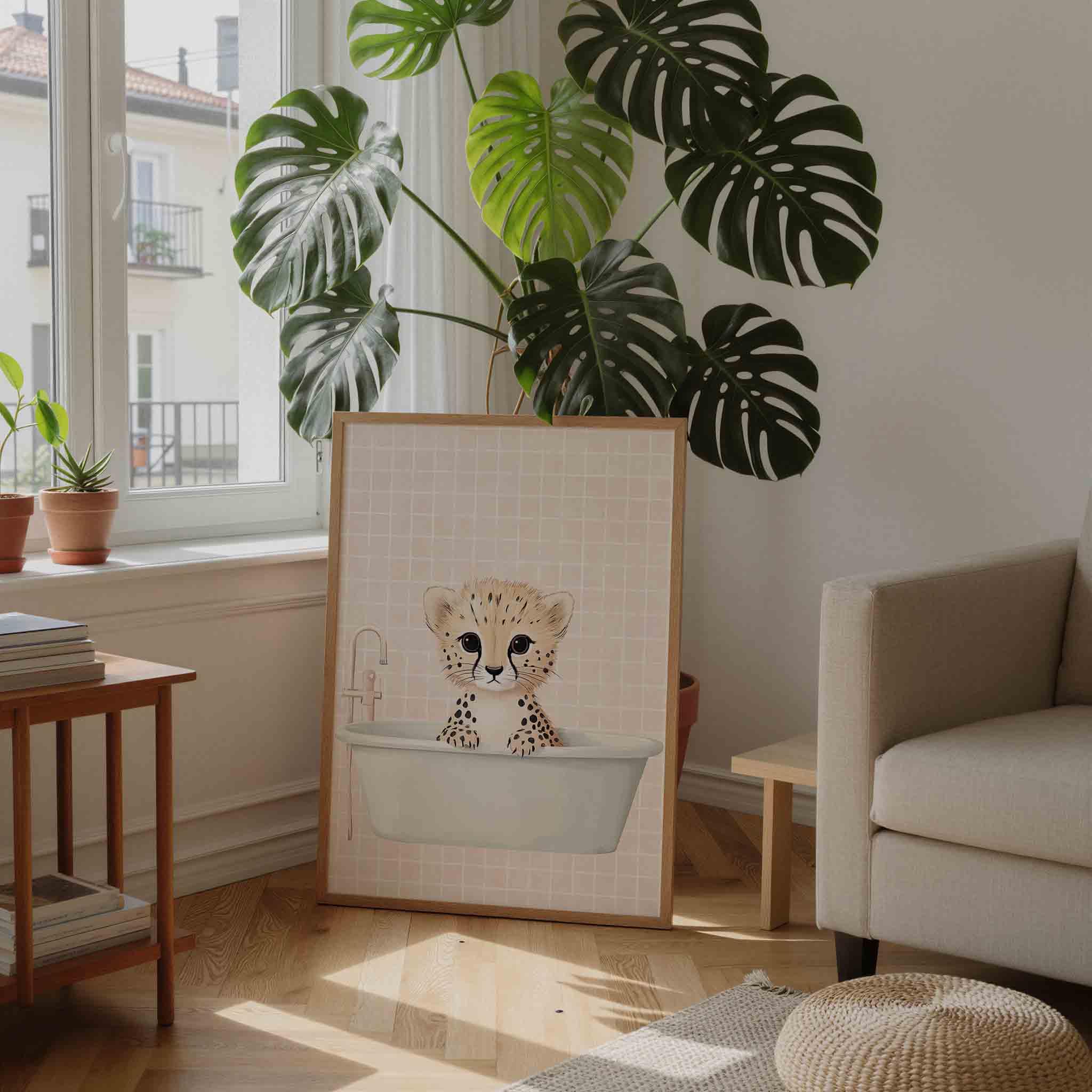 Cheetah in bad Poster
