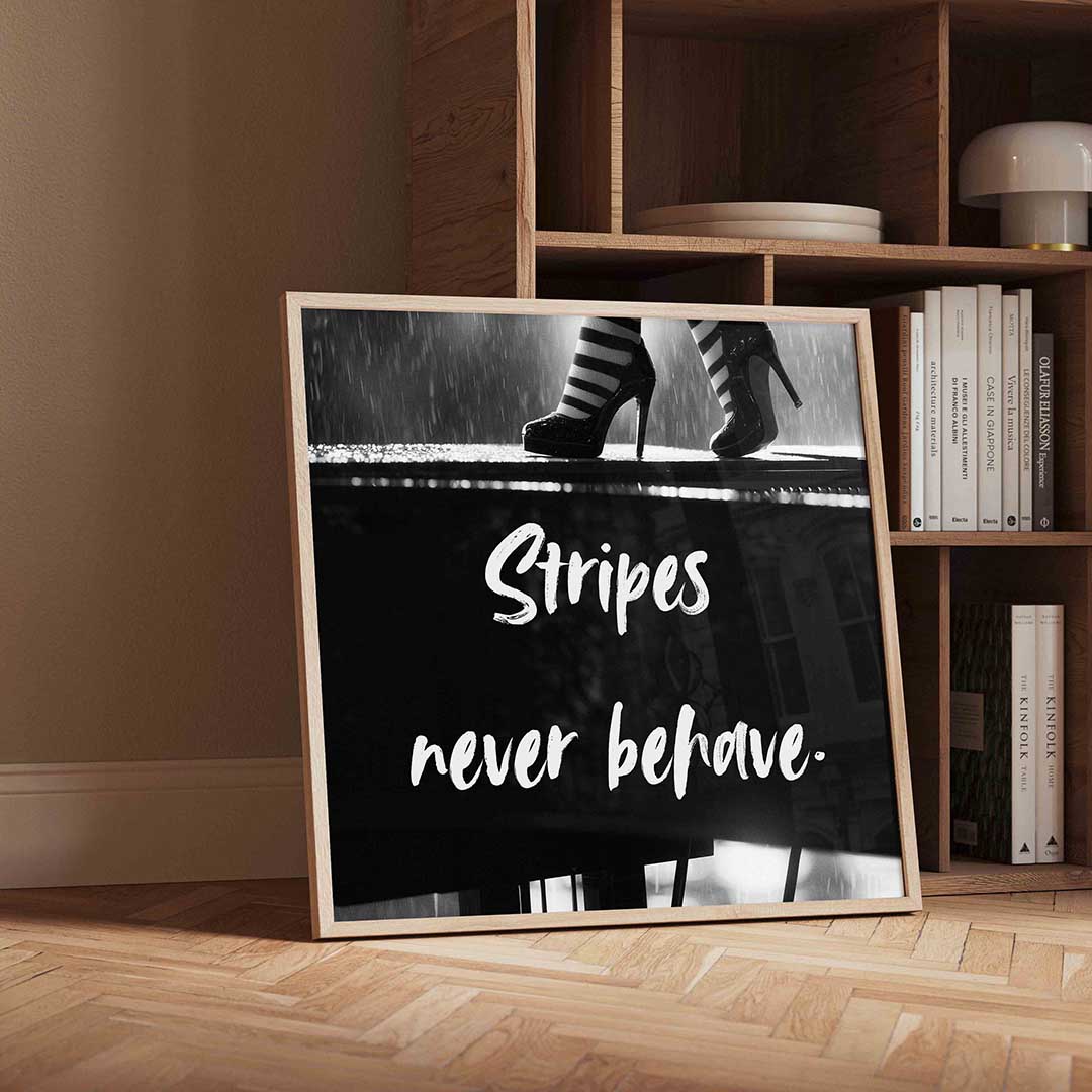 Strepen en hakken Poster