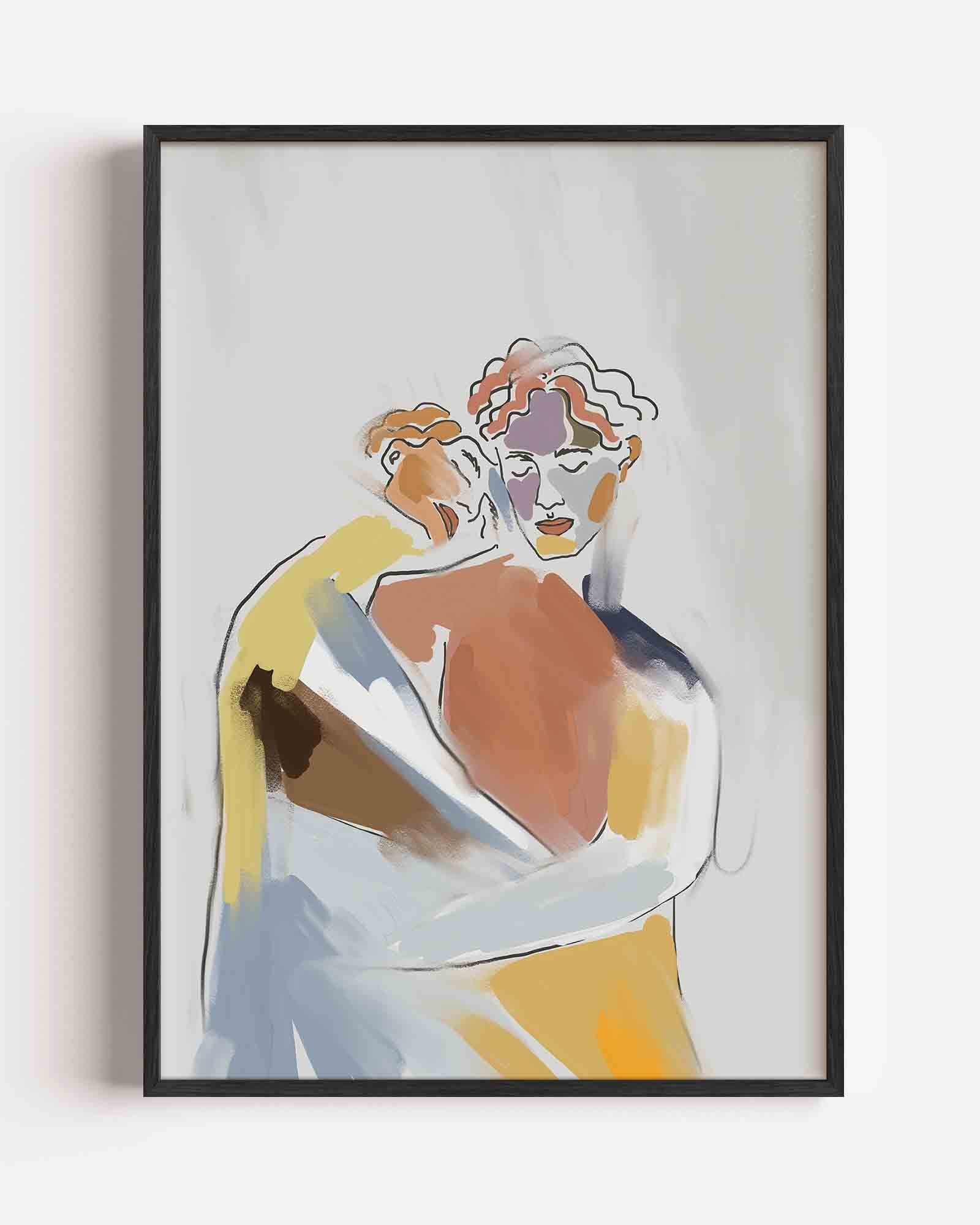 Abstracte figuren Poster