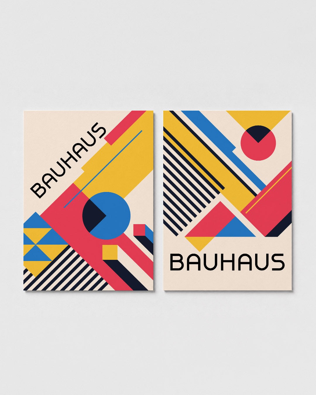 Kleurrijke vlakken Posterset