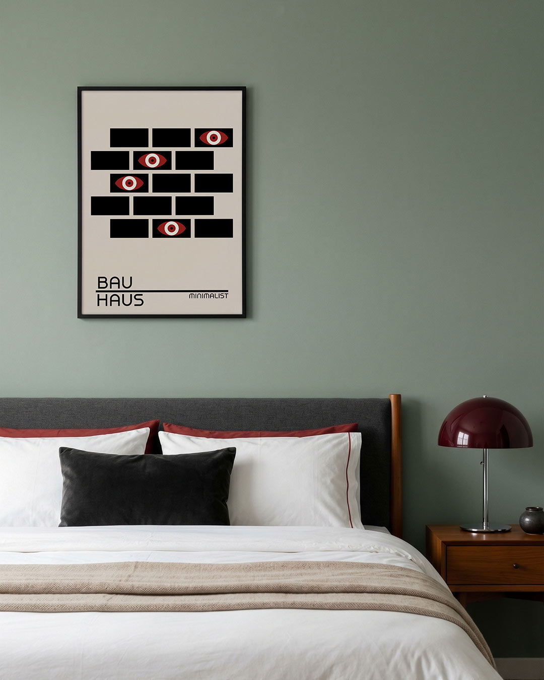 Oogpatroon en lijnen Poster