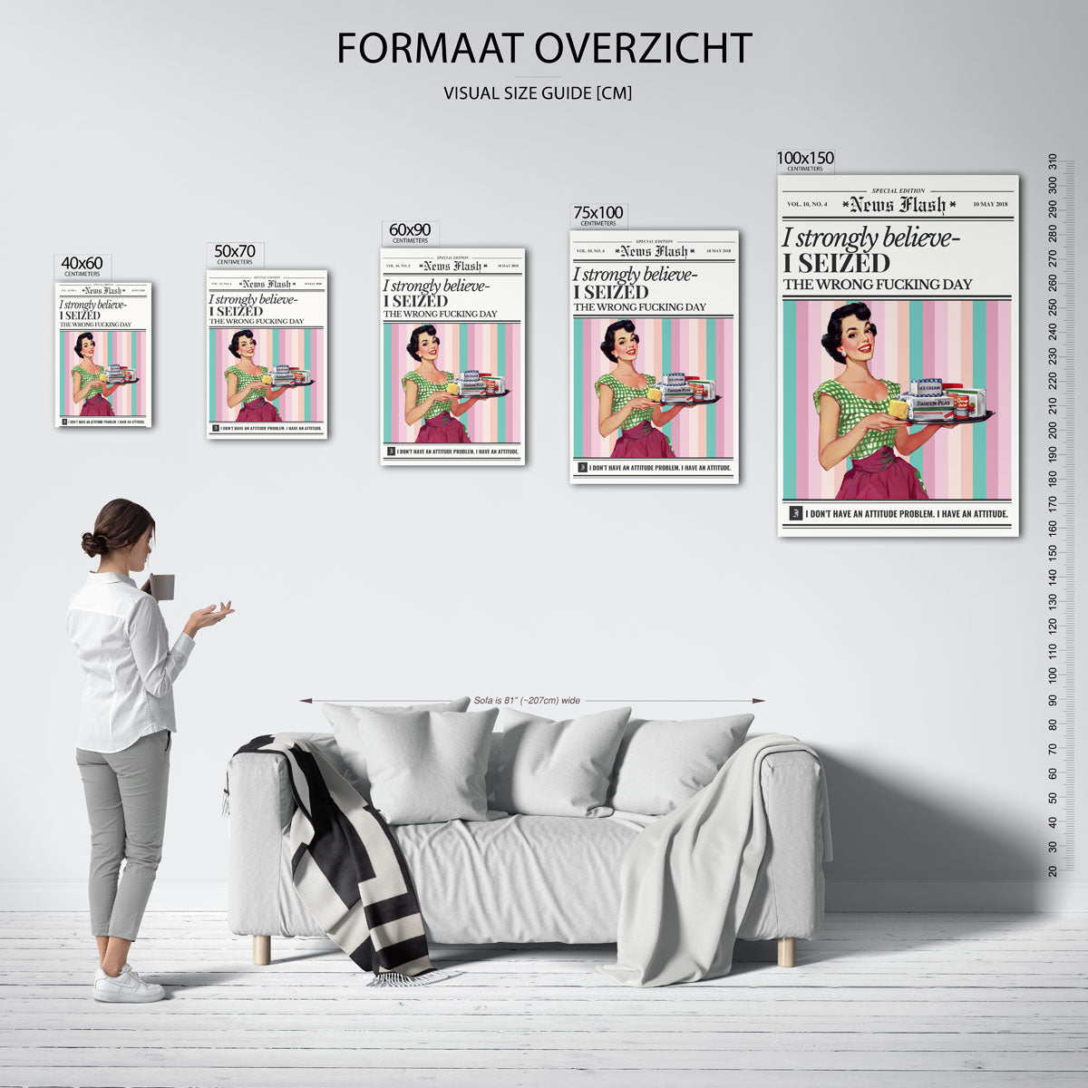 Humor portret Kunstwerk