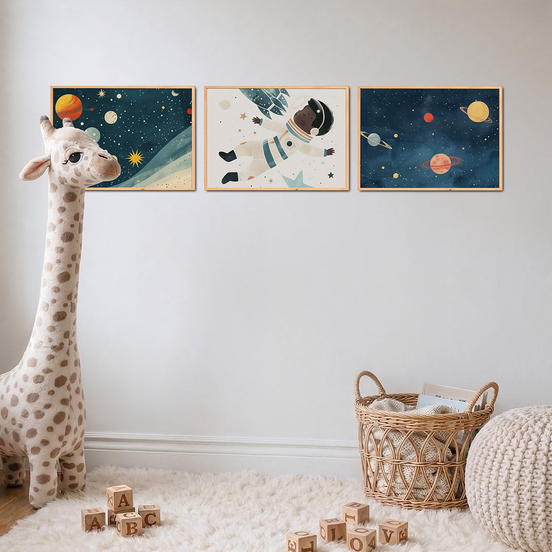 Kosmische kleurvlakken Posterset