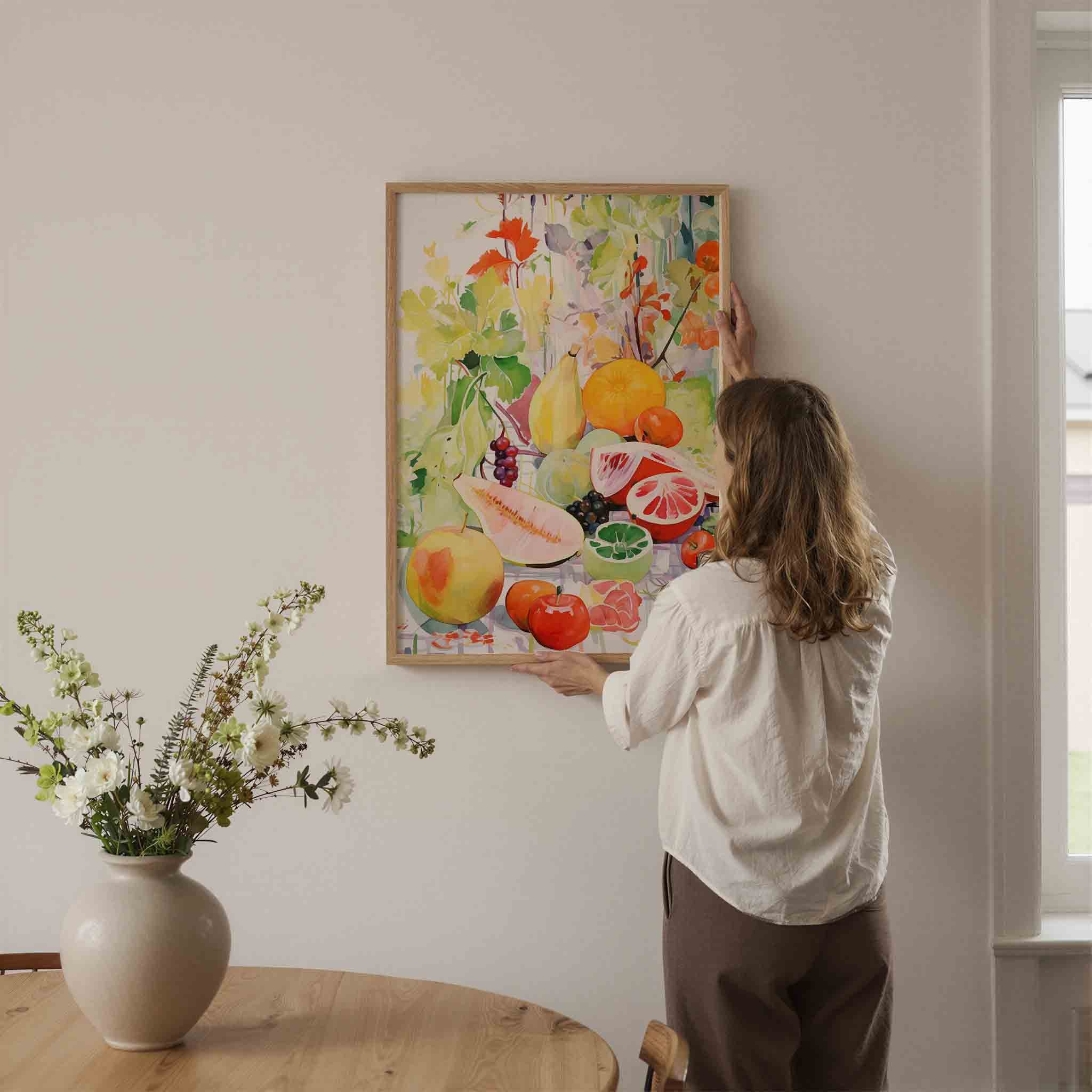 Fruit en bladeren Poster