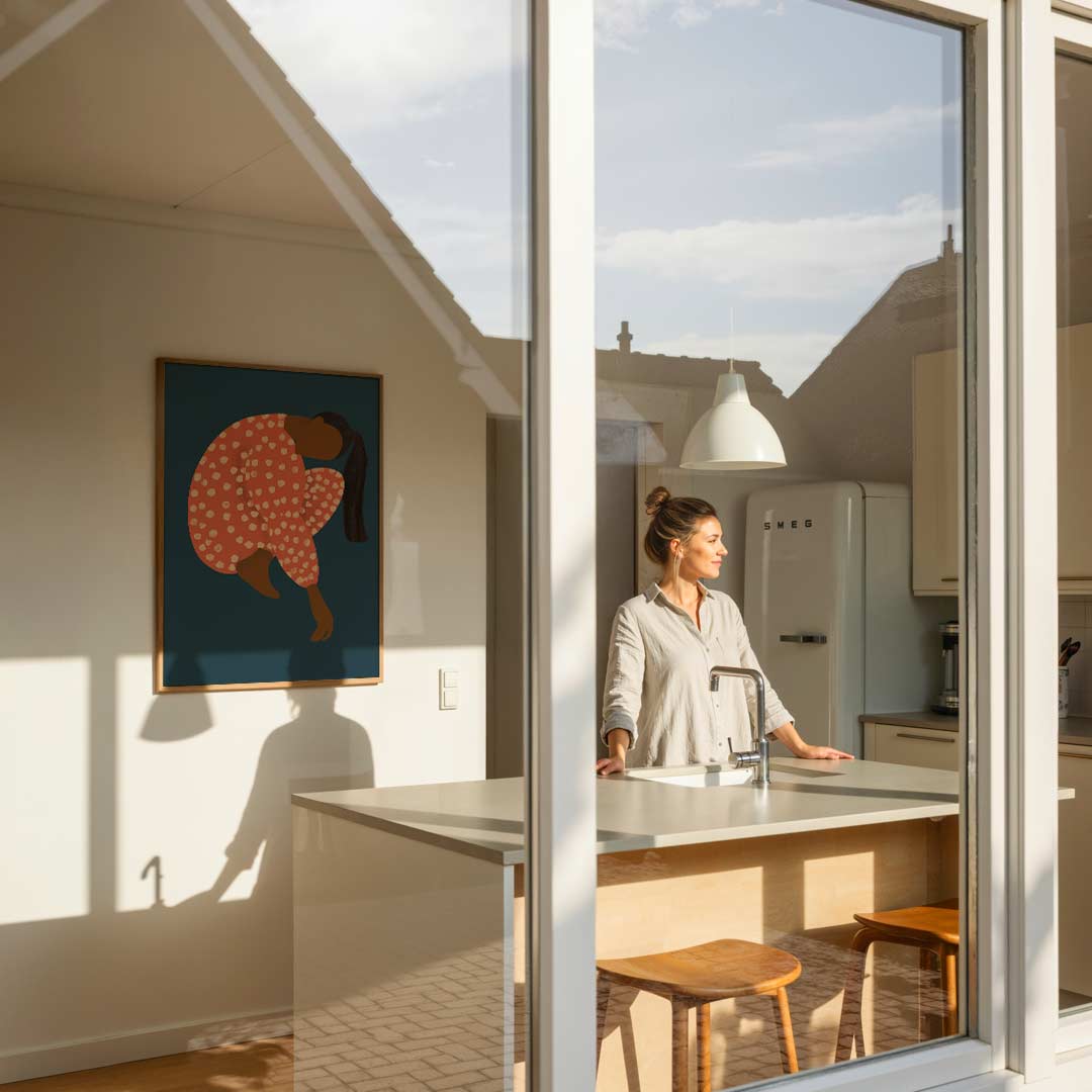 Stijlvolle Vrouwelijke Kunstposter-WallArtistic