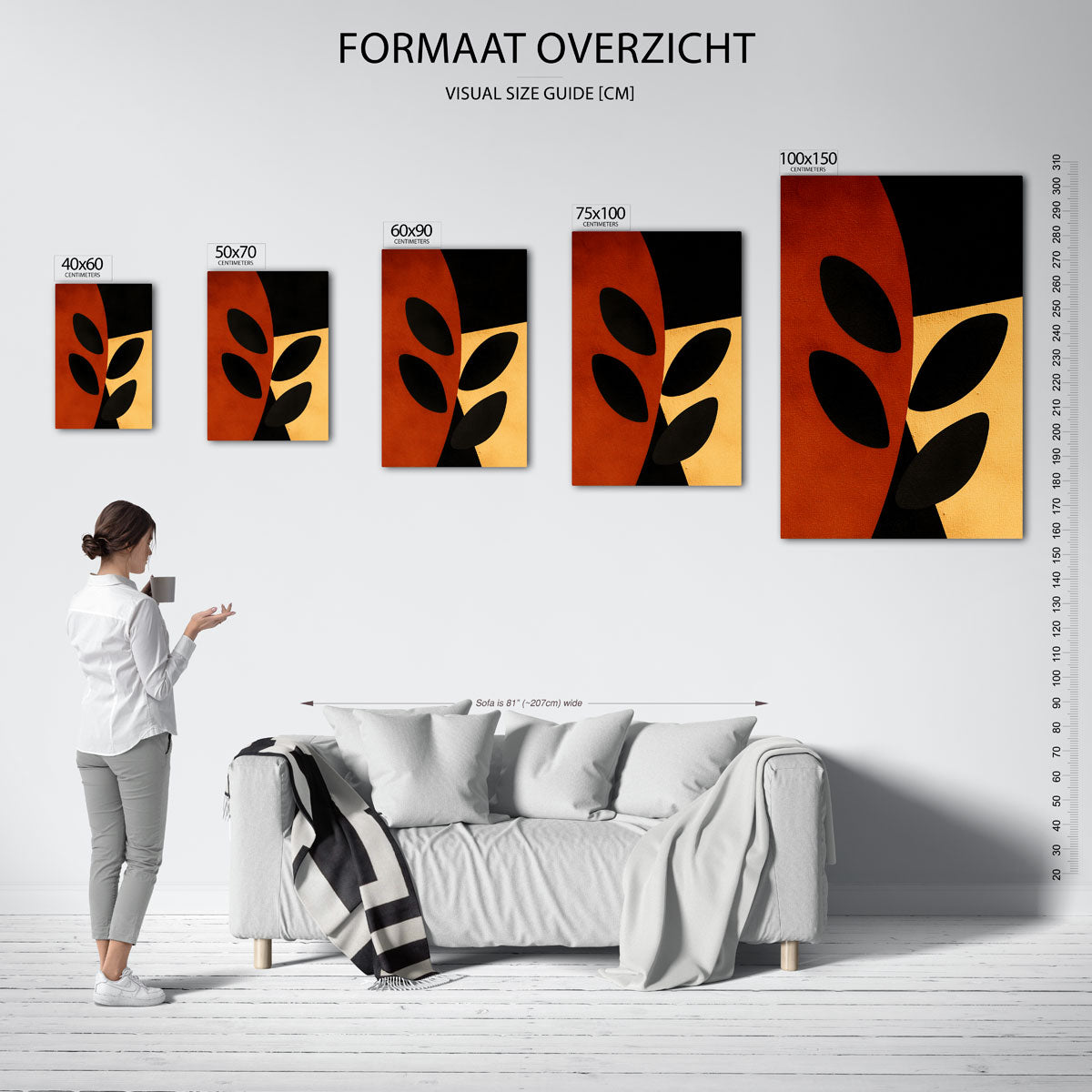 Geometrische vormen Kunstwerk