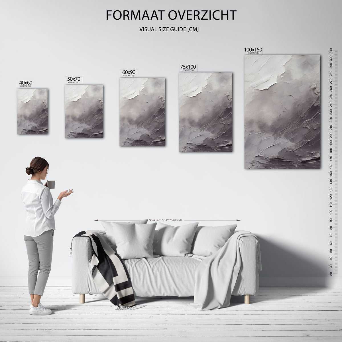 Organische textuur Kunstwerk
