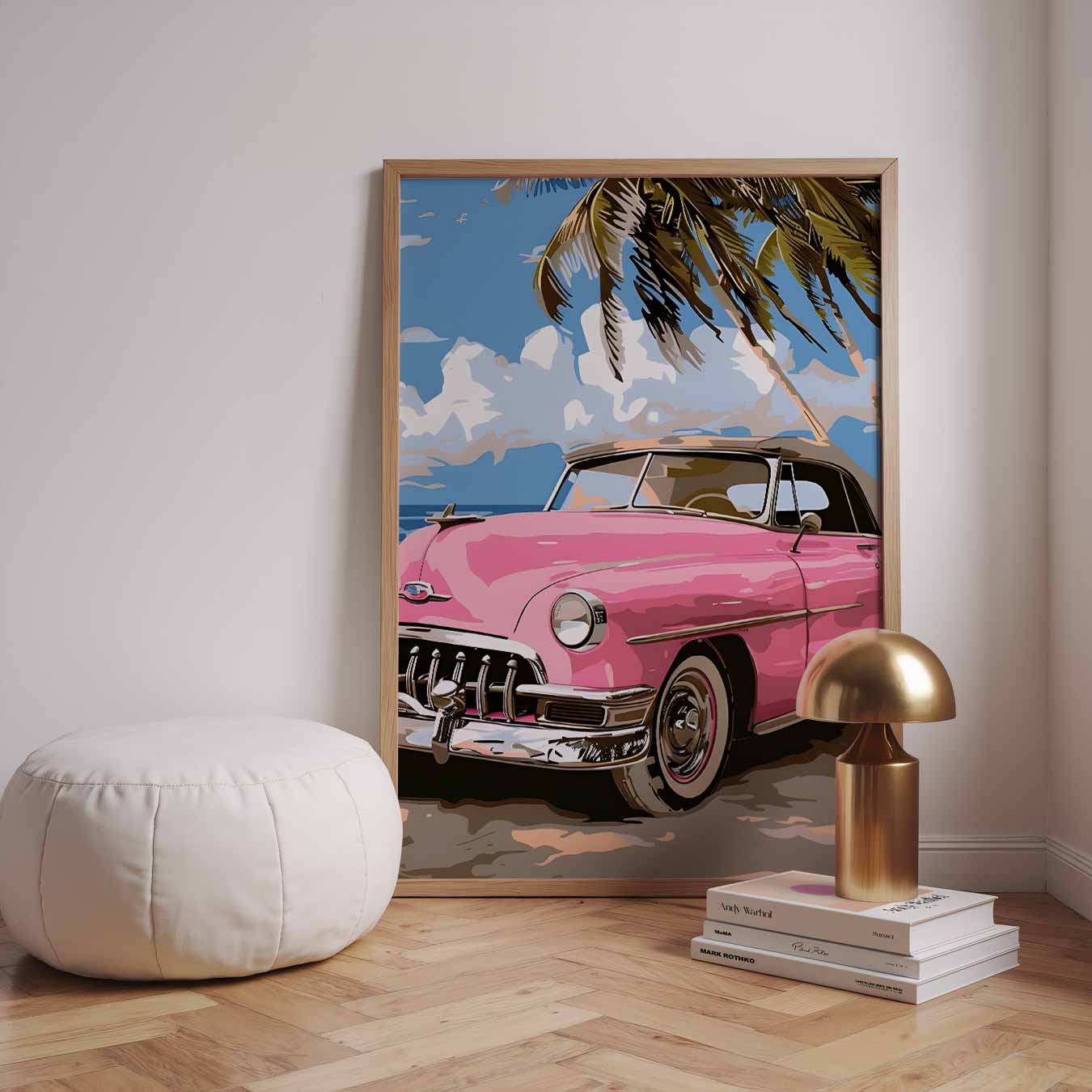 Retro Strandavontuur Poster-WallArtistic