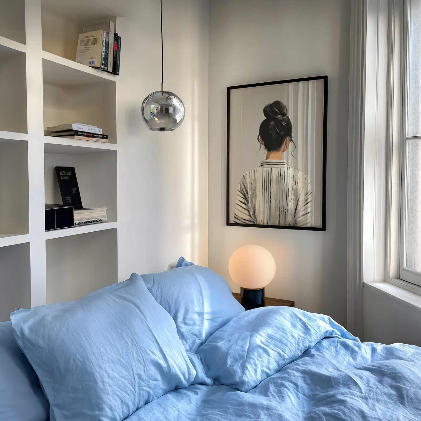 Elegante Gestreepte Stijl Poster-WallArtistic