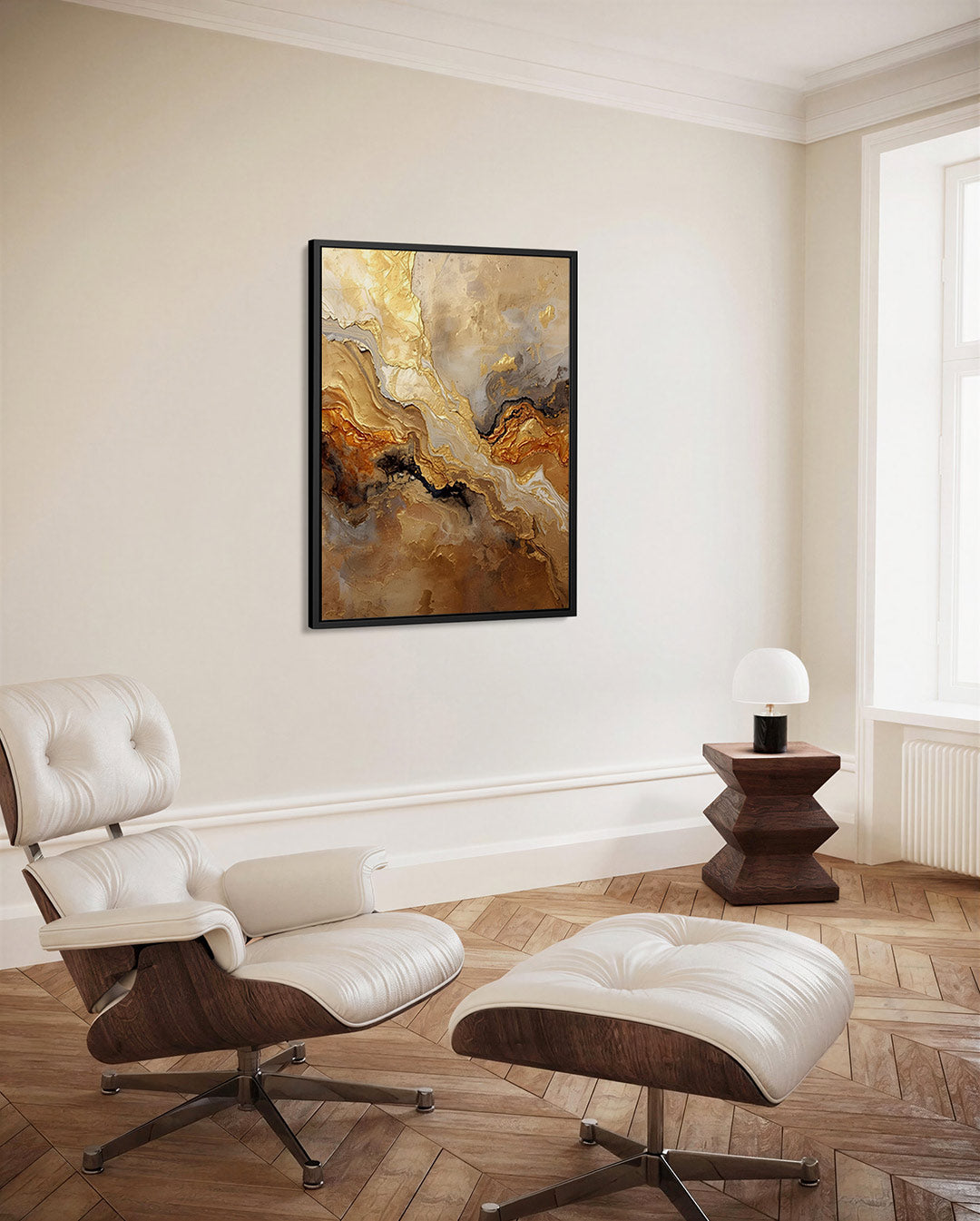Gelaagde aardetinten Kunstwerk