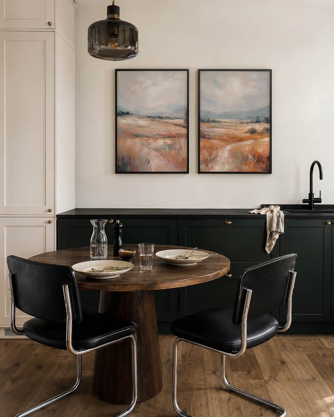 Landschap in pastel Posterset