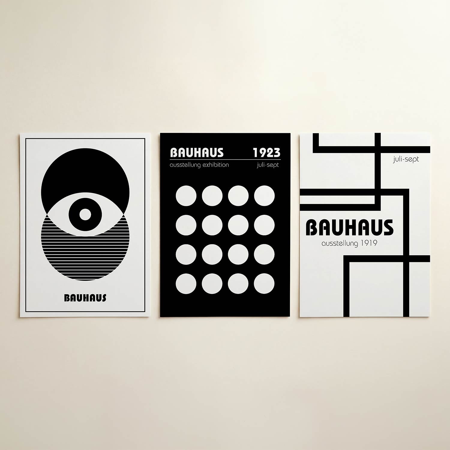 Cirkel en lijnen Posterset