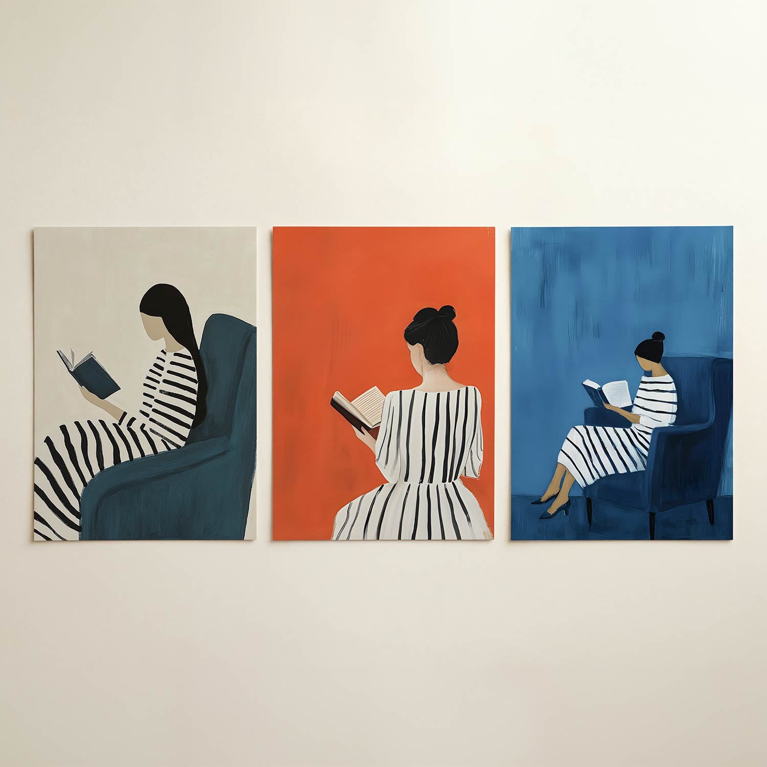 Gestreepte rust Posterset