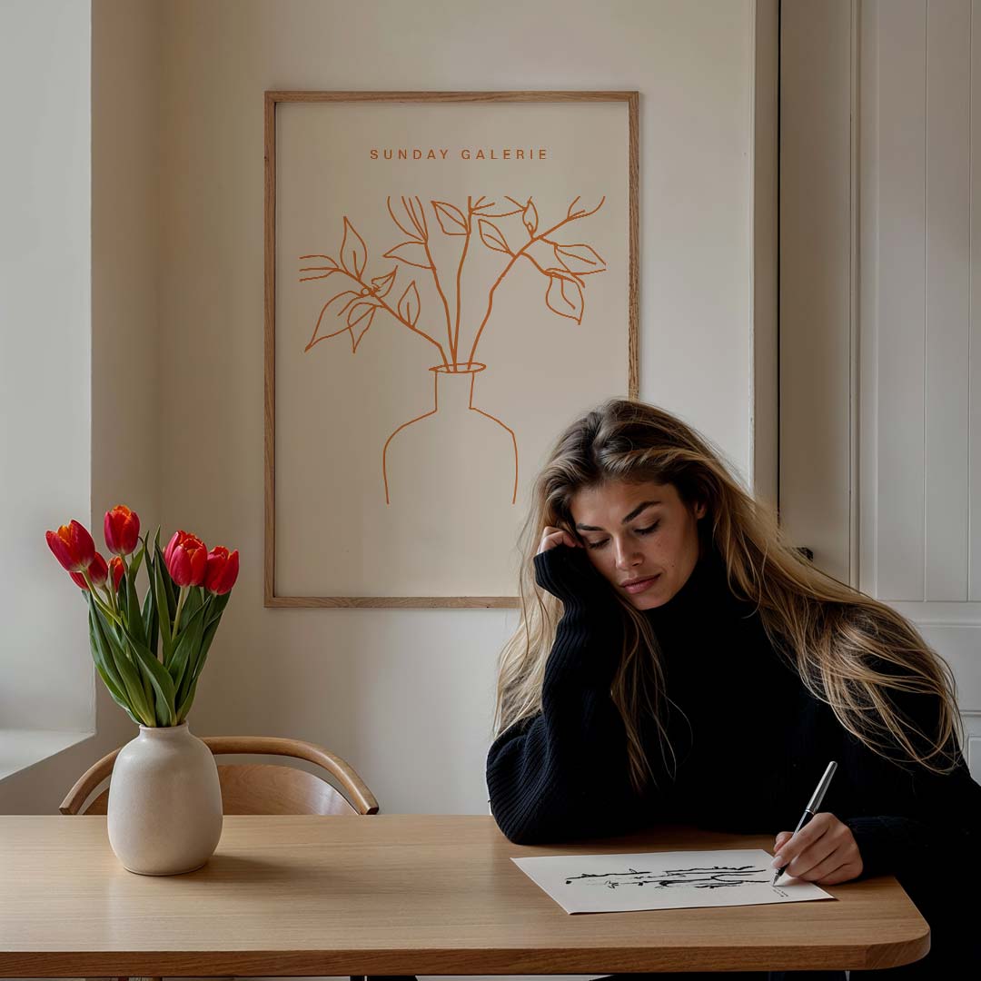 Sunday Galerie Minimalistische Botanische Poster-WallArtistic