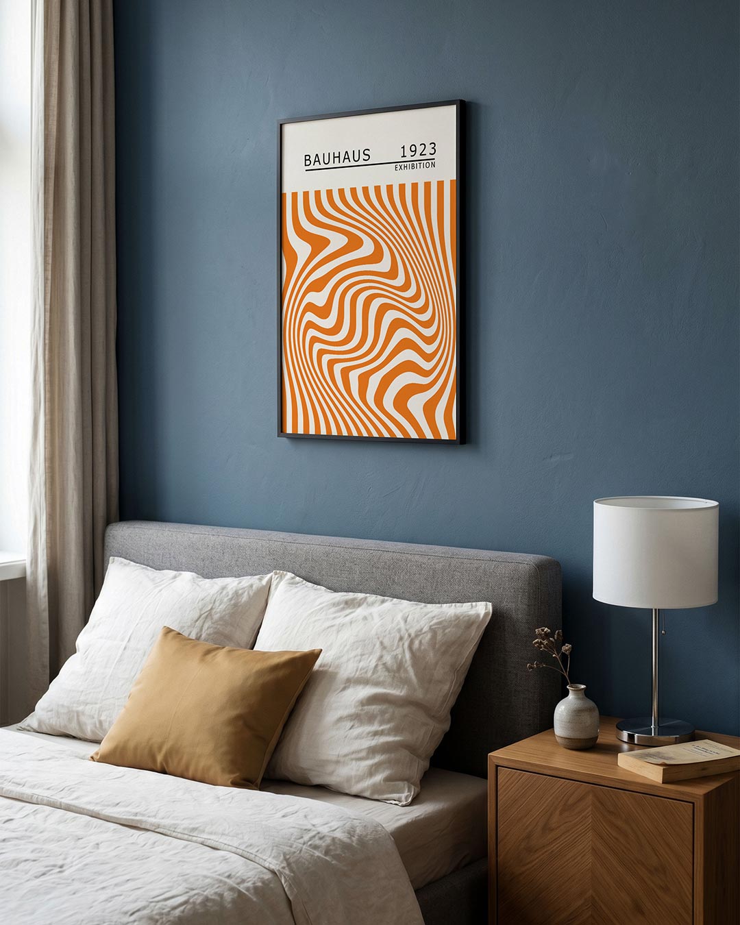 Golvende lijnpatronen Poster