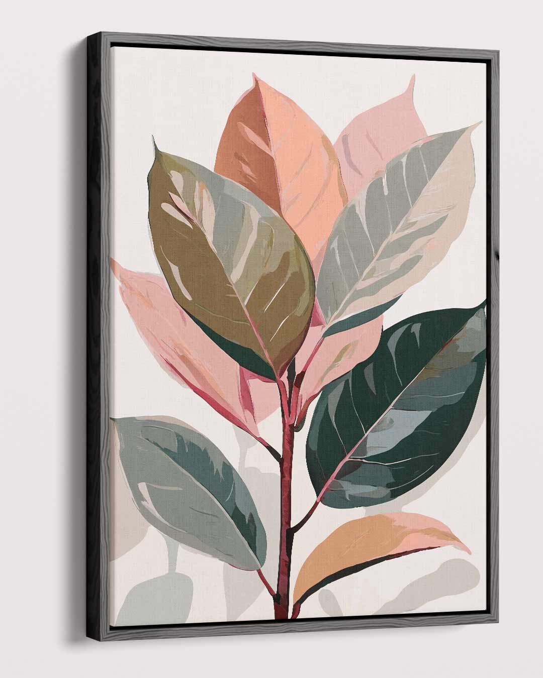 Vrolijke Herfstbladeren Kunstwerk-canvas-dibond-plexiglas-wanddecoratie-WallArtistic