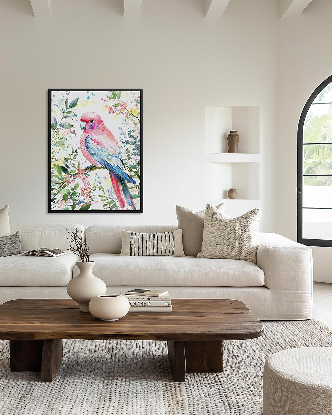 Vrolijke vogel illustratie Kunstwerk