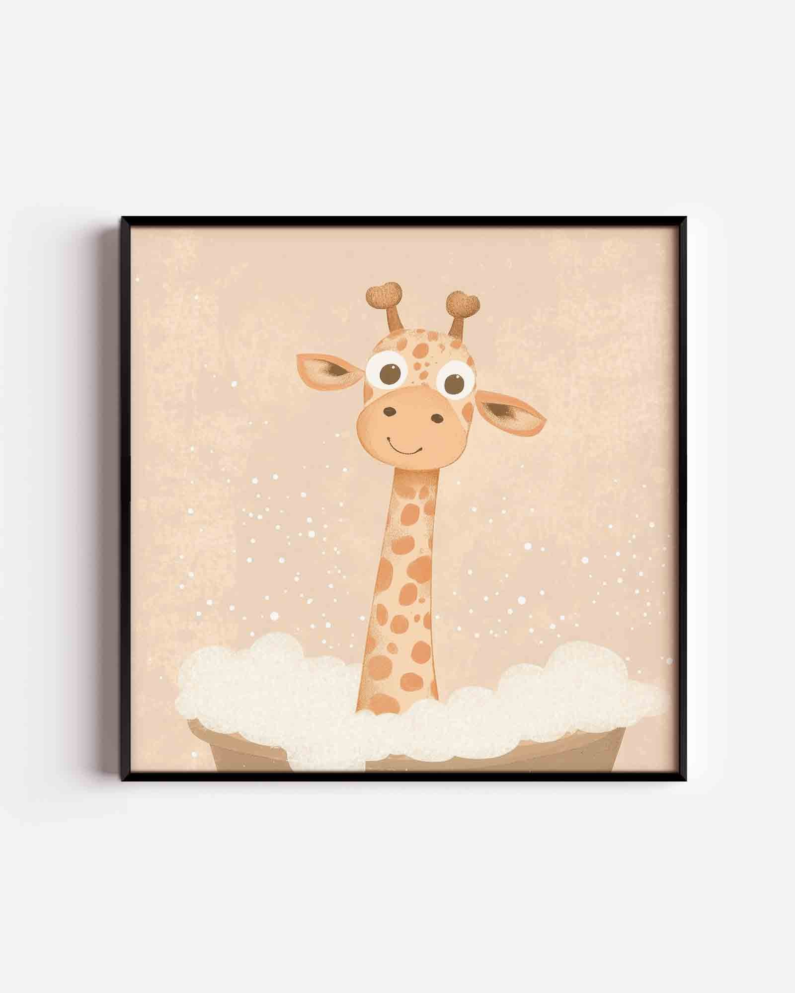 Schattige giraffe Poster