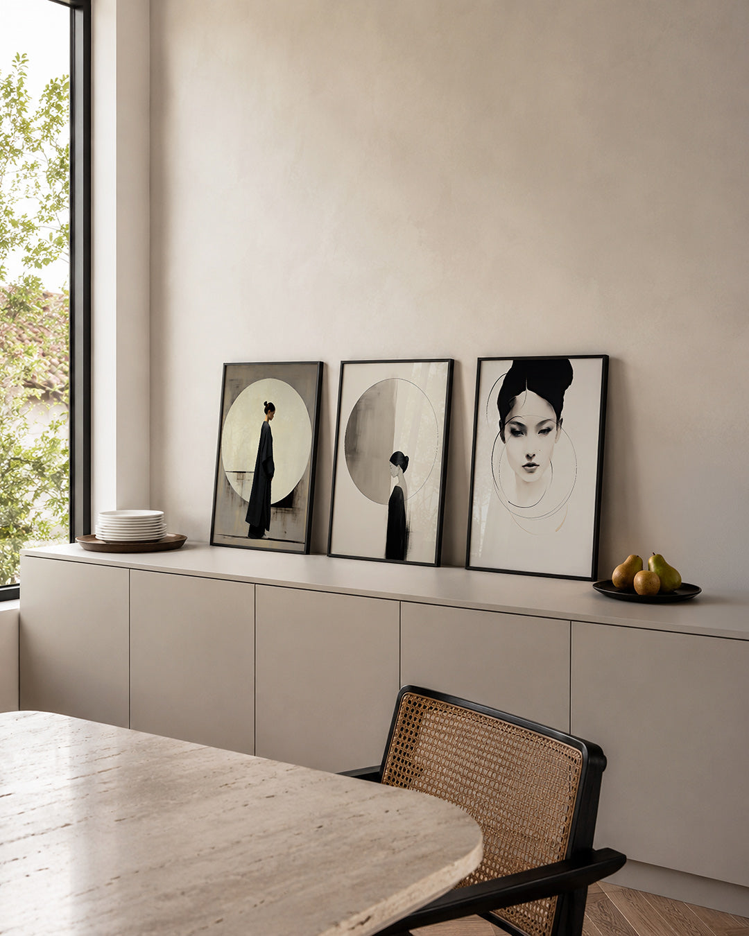 Cirkel en silhouet Posterset