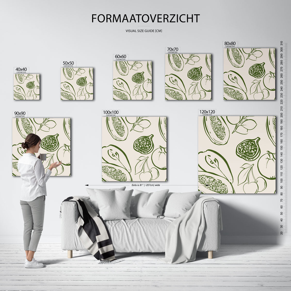 Fruit en bladeren Poster